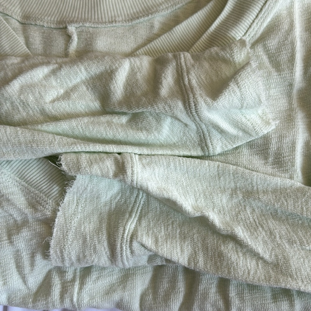 Anthropologie Dreamer Cross-Back Pullover in Mint - Picture 6 of 7